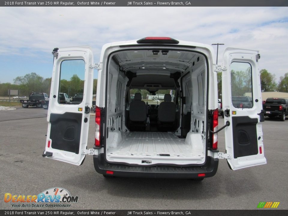 2018 Ford Transit Van 250 MR Regular Oxford White / Pewter Photo #21