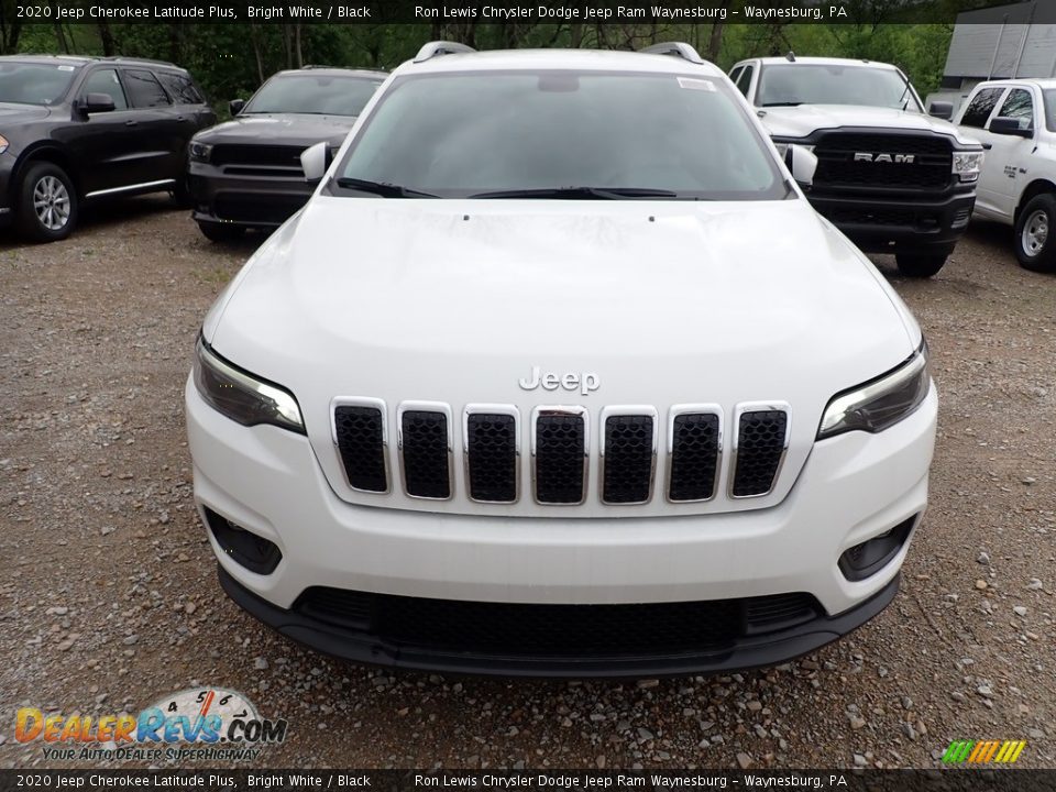 2020 Jeep Cherokee Latitude Plus Bright White / Black Photo #8
