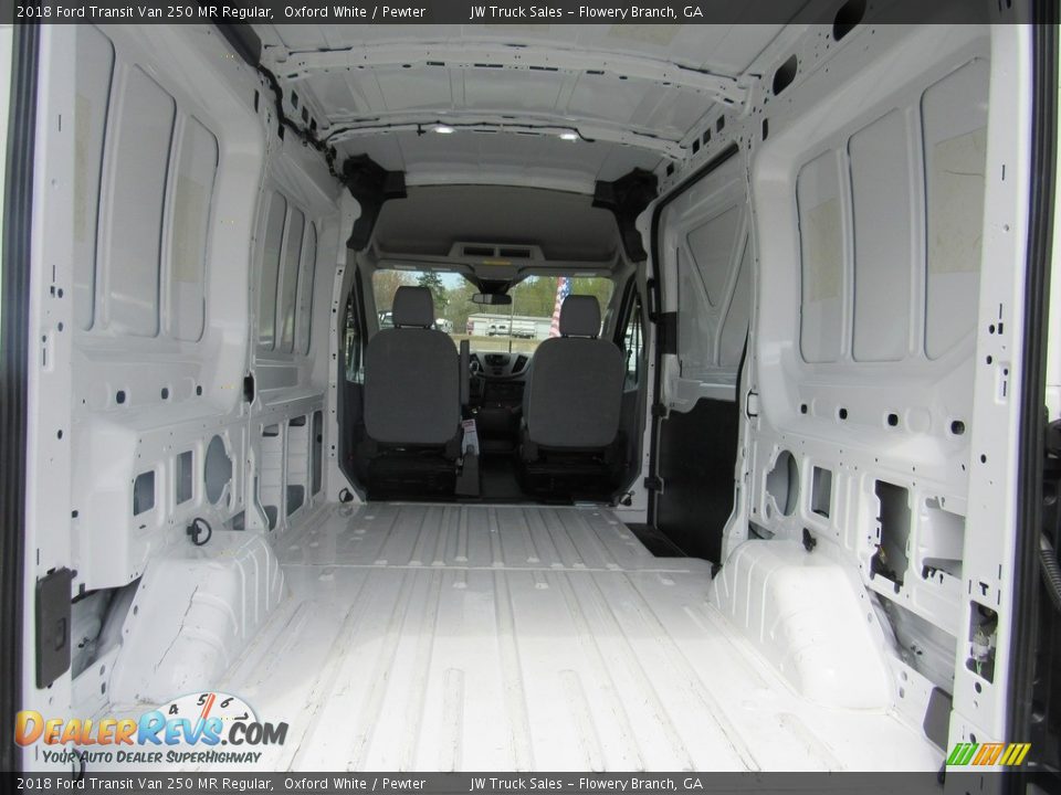 2018 Ford Transit Van 250 MR Regular Oxford White / Pewter Photo #24