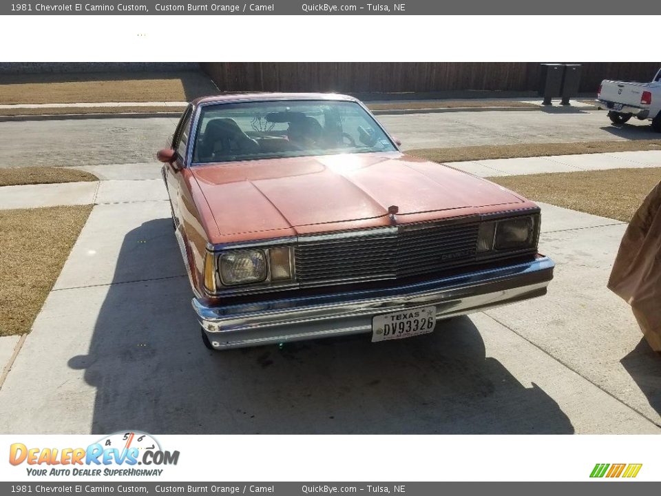 1981 Chevrolet El Camino Custom Custom Burnt Orange / Camel Photo #2