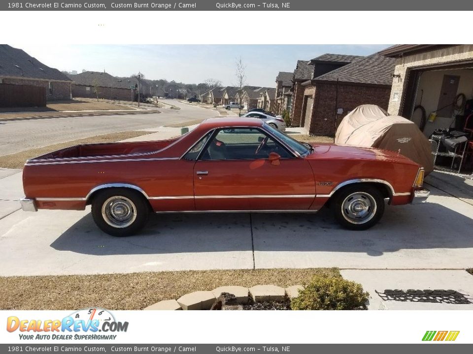 1981 Chevrolet El Camino Custom Custom Burnt Orange / Camel Photo #3