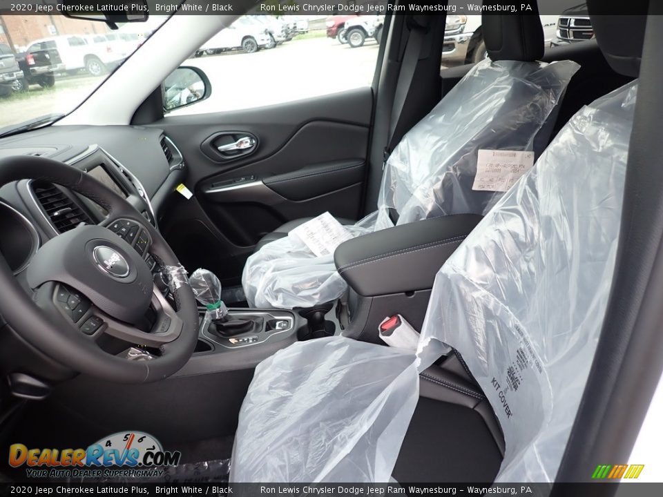 2020 Jeep Cherokee Latitude Plus Bright White / Black Photo #14