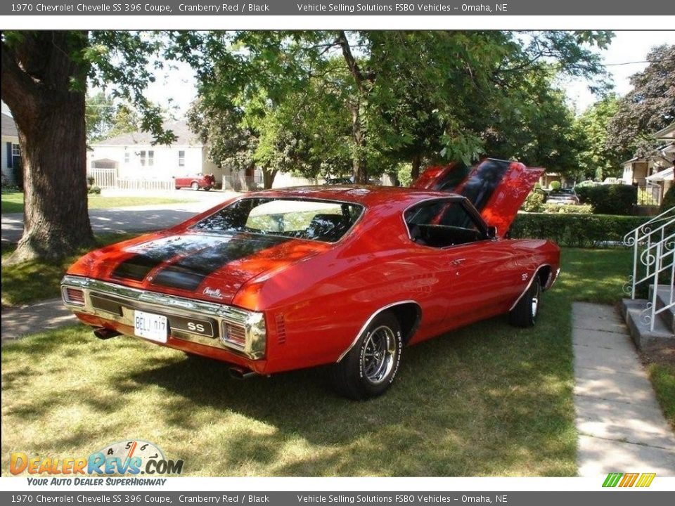 1970 Chevrolet Chevelle SS 396 Coupe Cranberry Red / Black Photo #3