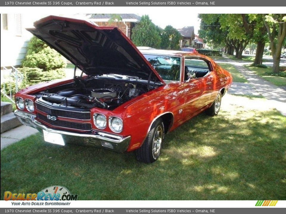 1970 Chevrolet Chevelle SS 396 Coupe Cranberry Red / Black Photo #4