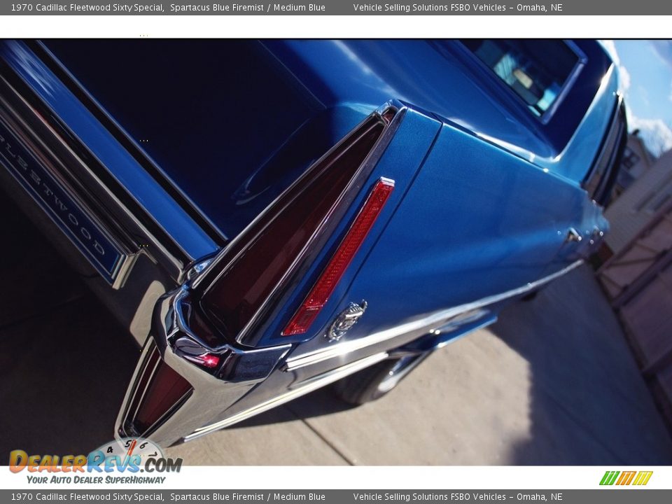 1970 Cadillac Fleetwood Sixty Special Spartacus Blue Firemist / Medium Blue Photo #12