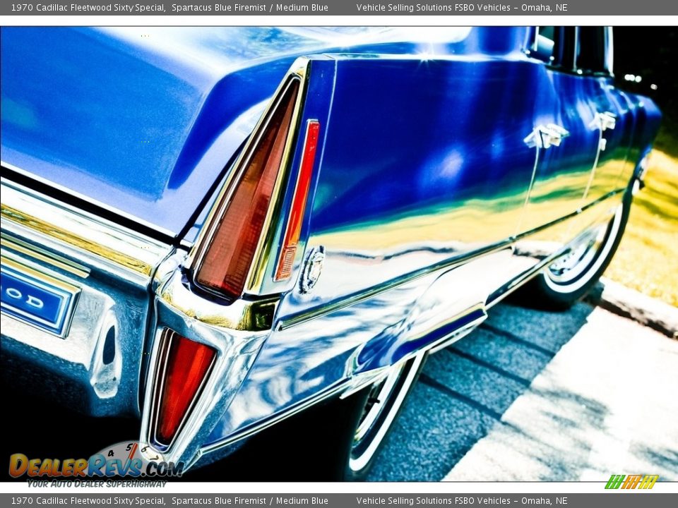 1970 Cadillac Fleetwood Sixty Special Spartacus Blue Firemist / Medium Blue Photo #14