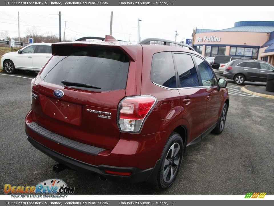 2017 Subaru Forester 2.5i Limited Venetian Red Pearl / Gray Photo #5