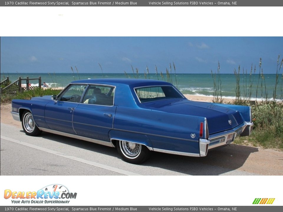 1970 Cadillac Fleetwood Sixty Special Spartacus Blue Firemist / Medium Blue Photo #21