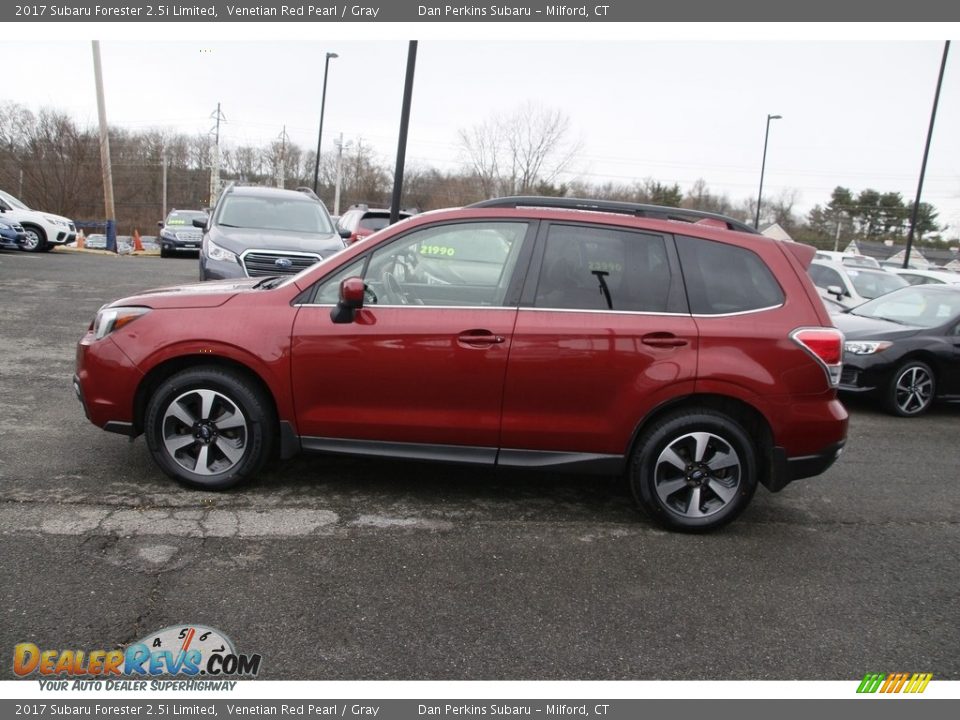 2017 Subaru Forester 2.5i Limited Venetian Red Pearl / Gray Photo #8