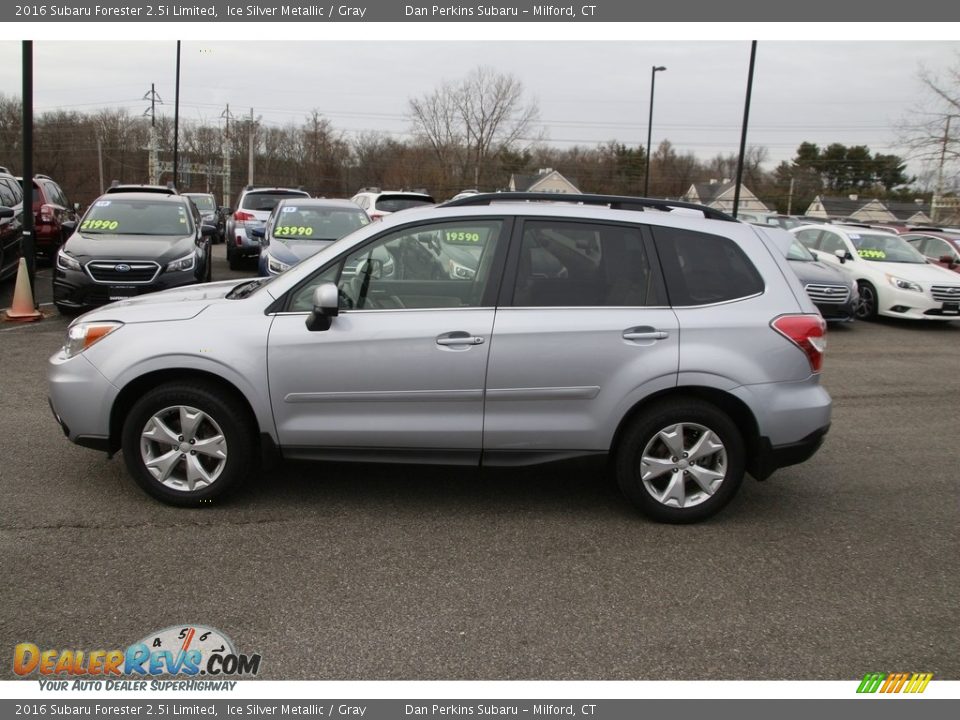 2016 Subaru Forester 2.5i Limited Ice Silver Metallic / Gray Photo #8