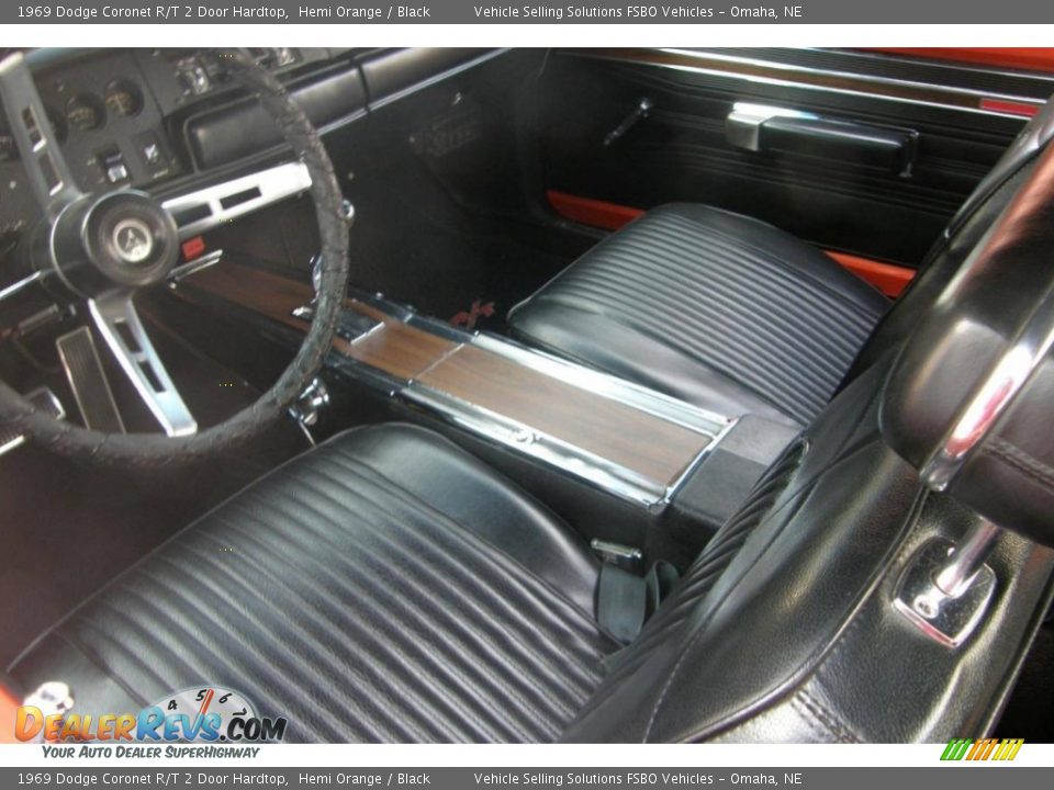 Black Interior - 1969 Dodge Coronet R/T 2 Door Hardtop Photo #17