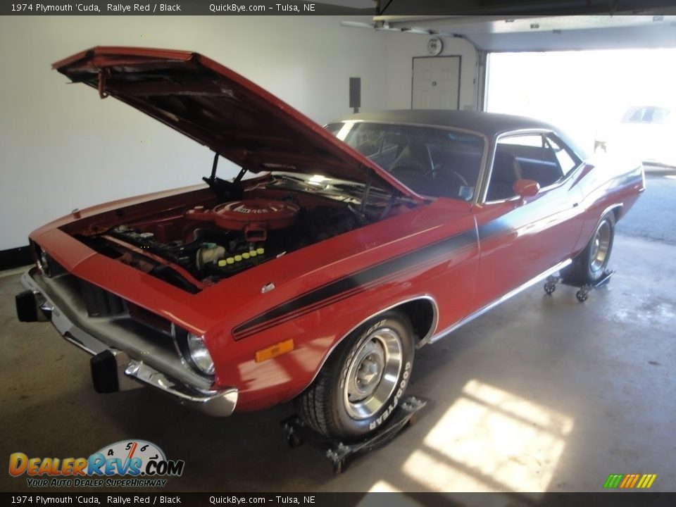 1974 Plymouth 'Cuda Rallye Red / Black Photo #7