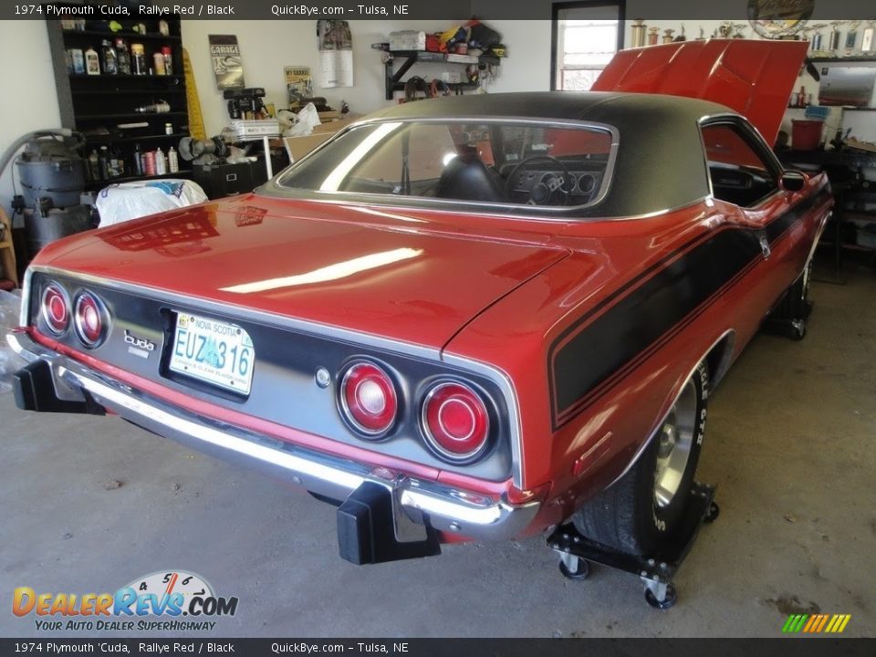 1974 Plymouth 'Cuda Rallye Red / Black Photo #12