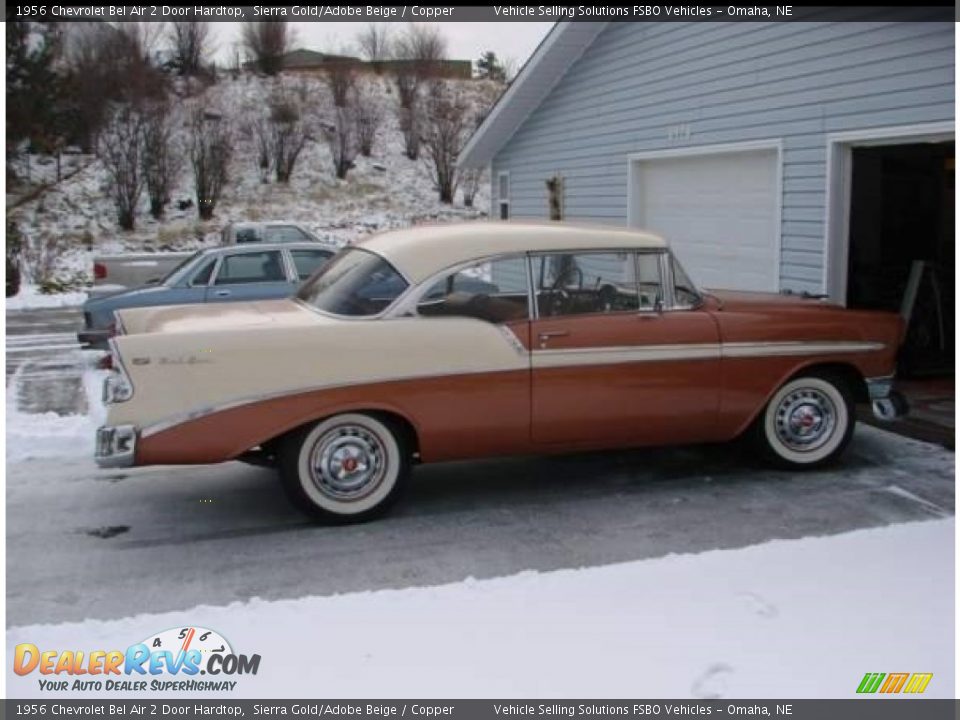 1956 Chevrolet Bel Air 2 Door Hardtop Sierra Gold/Adobe Beige / Copper Photo #2