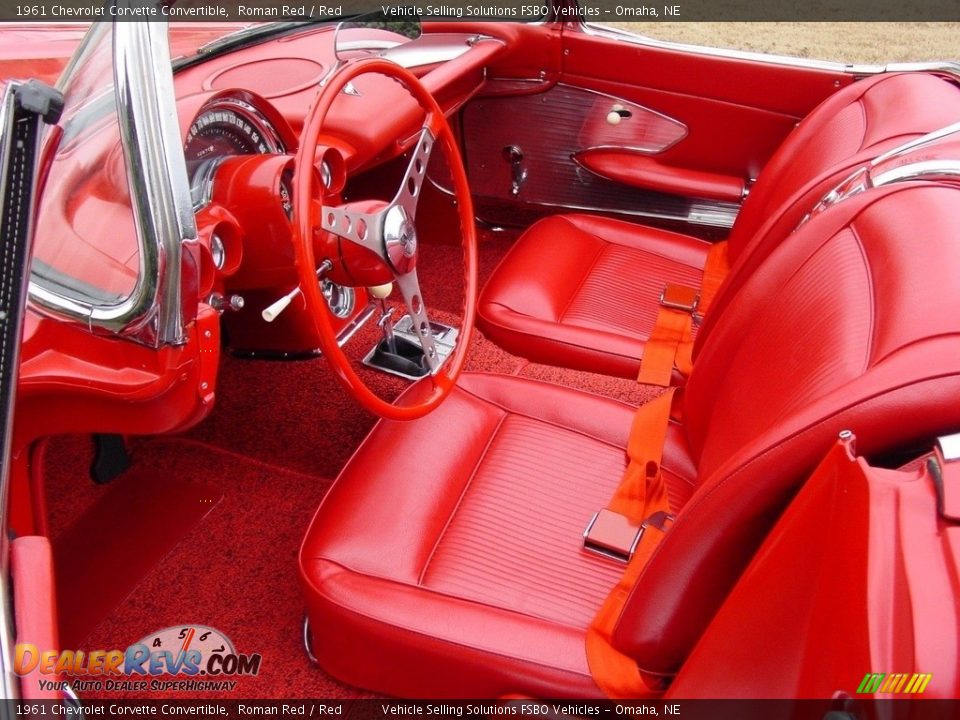 Red Interior - 1961 Chevrolet Corvette Convertible Photo #2