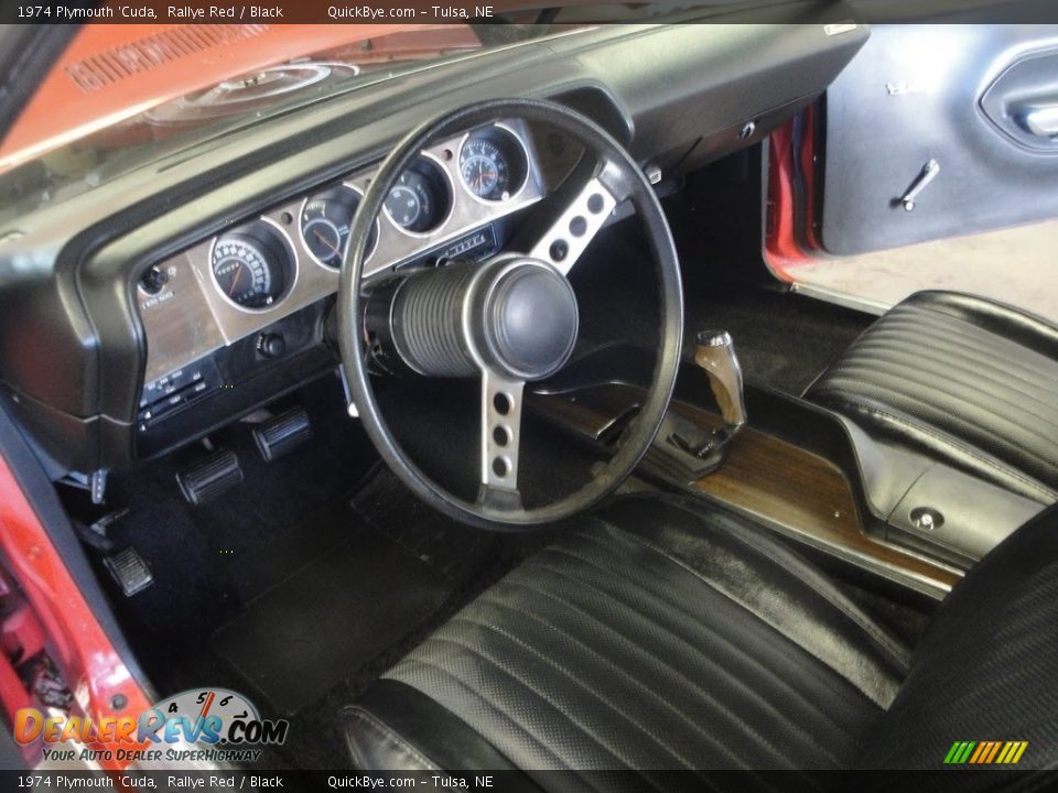 Black Interior - 1974 Plymouth 'Cuda  Photo #20