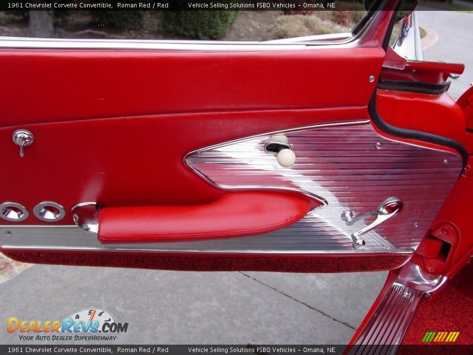 1961 Chevrolet Corvette Convertible Roman Red / Red Photo #5