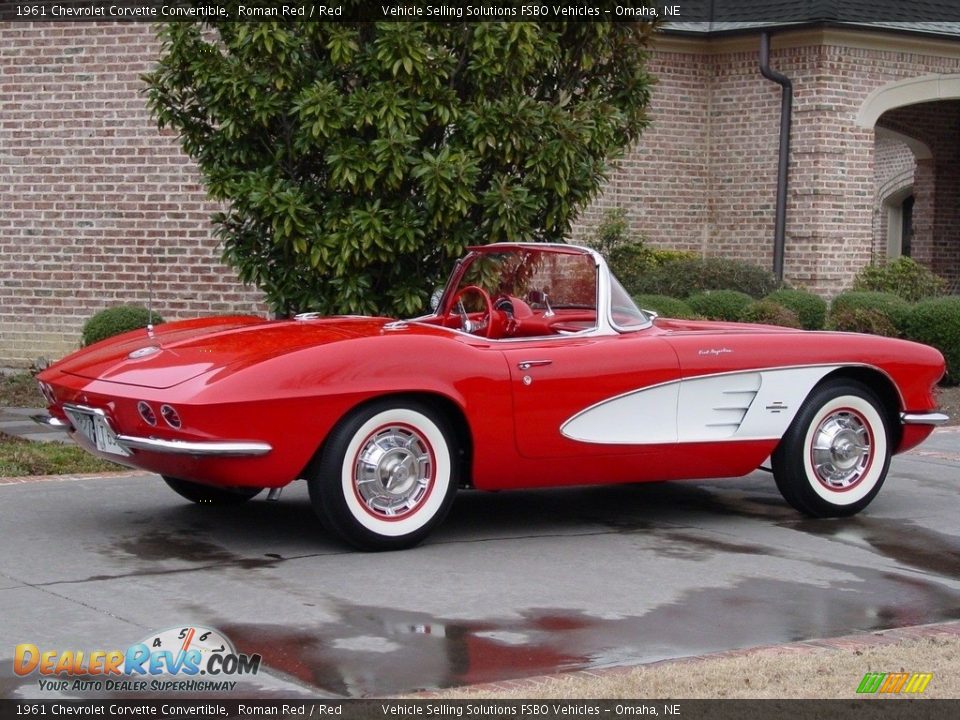 Roman Red 1961 Chevrolet Corvette Convertible Photo #7