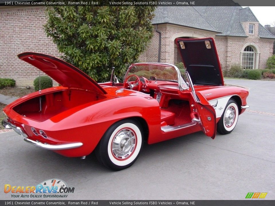 1961 Chevrolet Corvette Convertible Roman Red / Red Photo #9