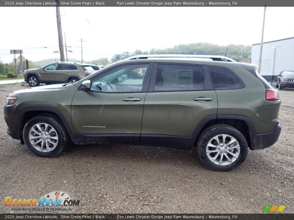 2020 Jeep Cherokee Latitude Olive Green Pearl / Black Photo #3