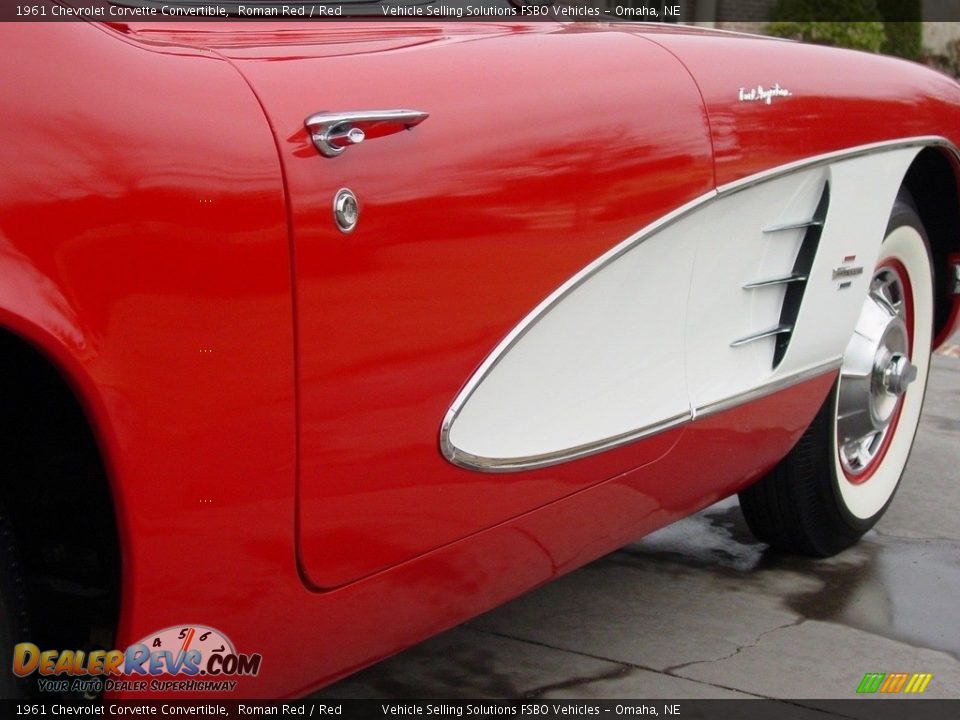 1961 Chevrolet Corvette Convertible Roman Red / Red Photo #10