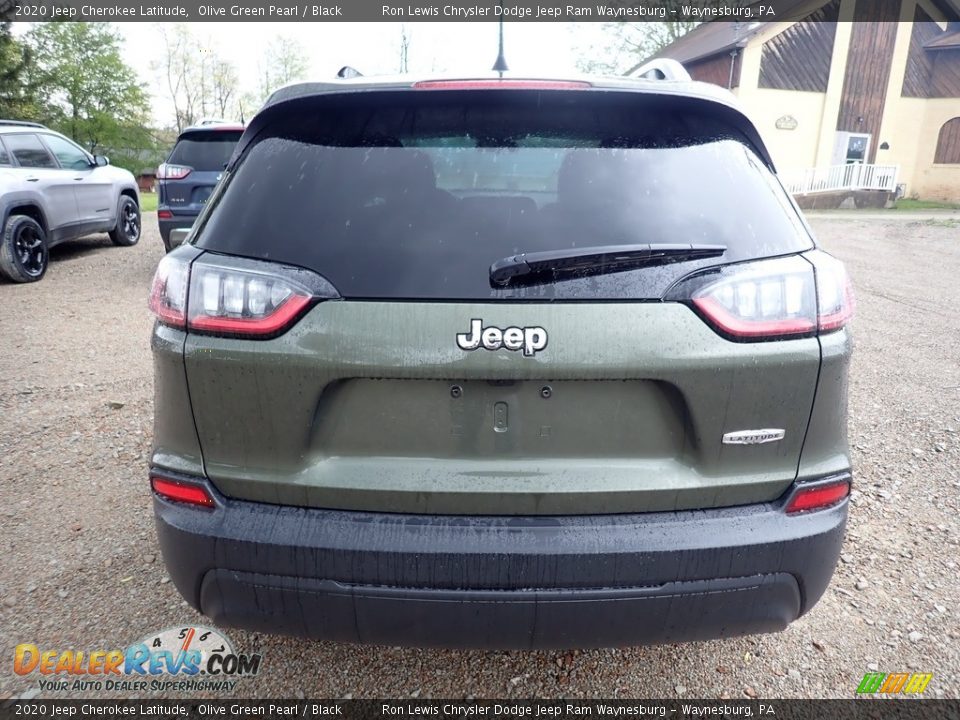 2020 Jeep Cherokee Latitude Olive Green Pearl / Black Photo #5