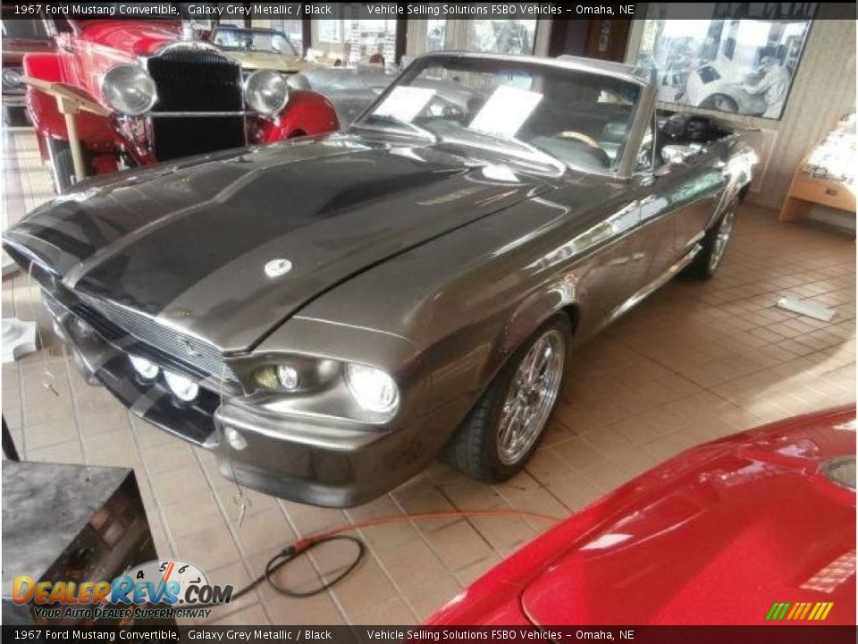 1967 Ford Mustang Convertible Galaxy Grey Metallic / Black Photo #1