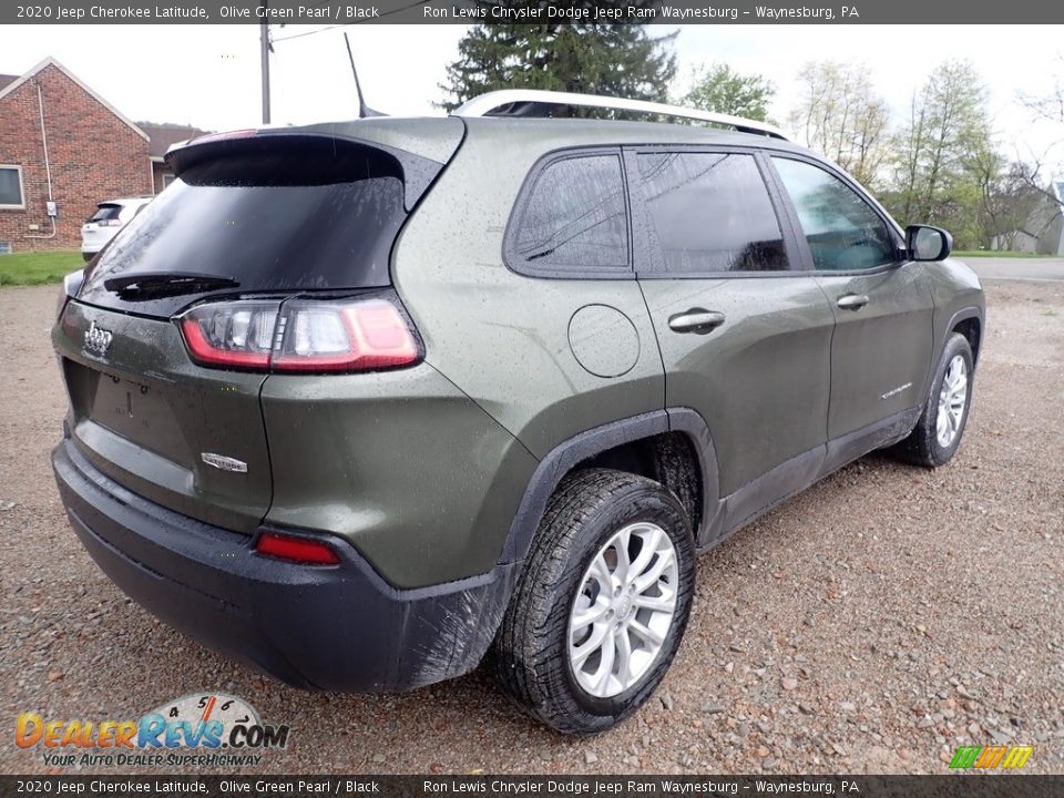 2020 Jeep Cherokee Latitude Olive Green Pearl / Black Photo #6