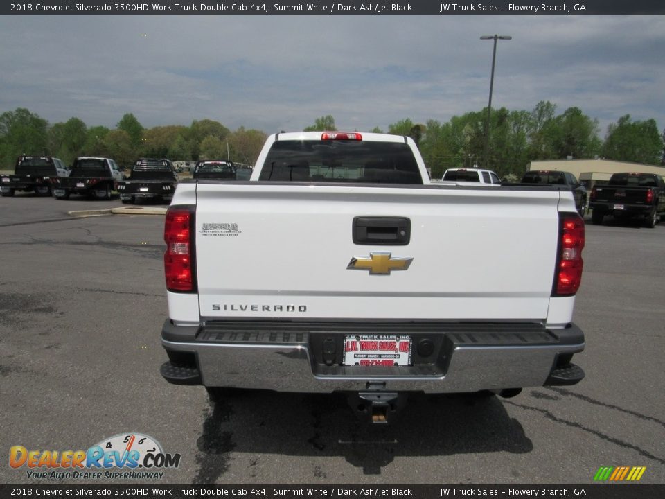 2018 Chevrolet Silverado 3500HD Work Truck Double Cab 4x4 Summit White / Dark Ash/Jet Black Photo #3