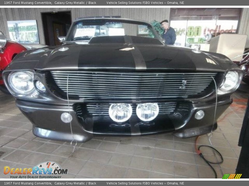 1967 Ford Mustang Convertible Galaxy Grey Metallic / Black Photo #2
