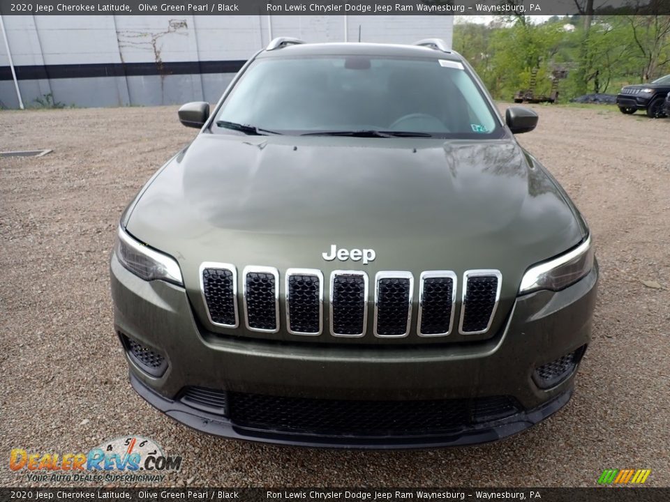 2020 Jeep Cherokee Latitude Olive Green Pearl / Black Photo #9