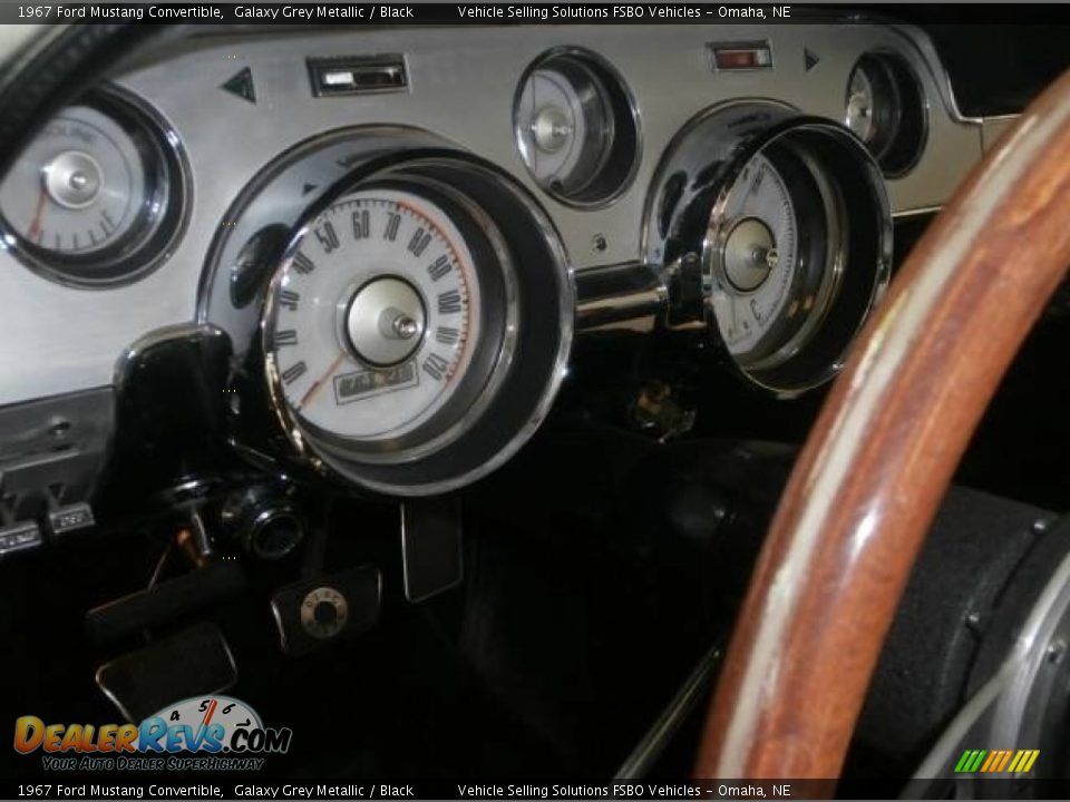 1967 Ford Mustang Convertible Galaxy Grey Metallic / Black Photo #3