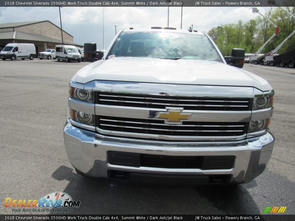 2018 Chevrolet Silverado 3500HD Work Truck Double Cab 4x4 Summit White / Dark Ash/Jet Black Photo #7