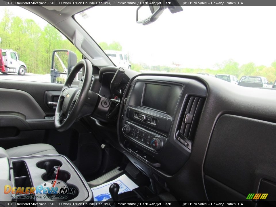 Dashboard of 2018 Chevrolet Silverado 3500HD Work Truck Double Cab 4x4 Photo #13