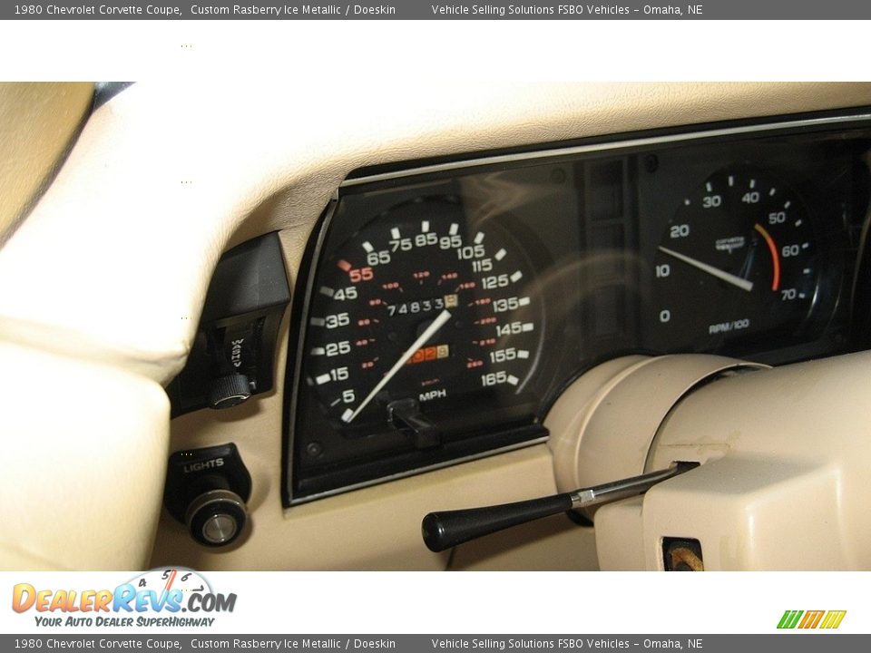 1980 Chevrolet Corvette Coupe Gauges Photo #6