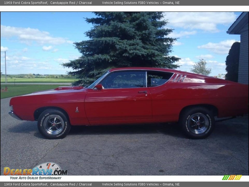 1969 Ford Cobra SportsRoof Candyapple Red / Charcoal Photo #5