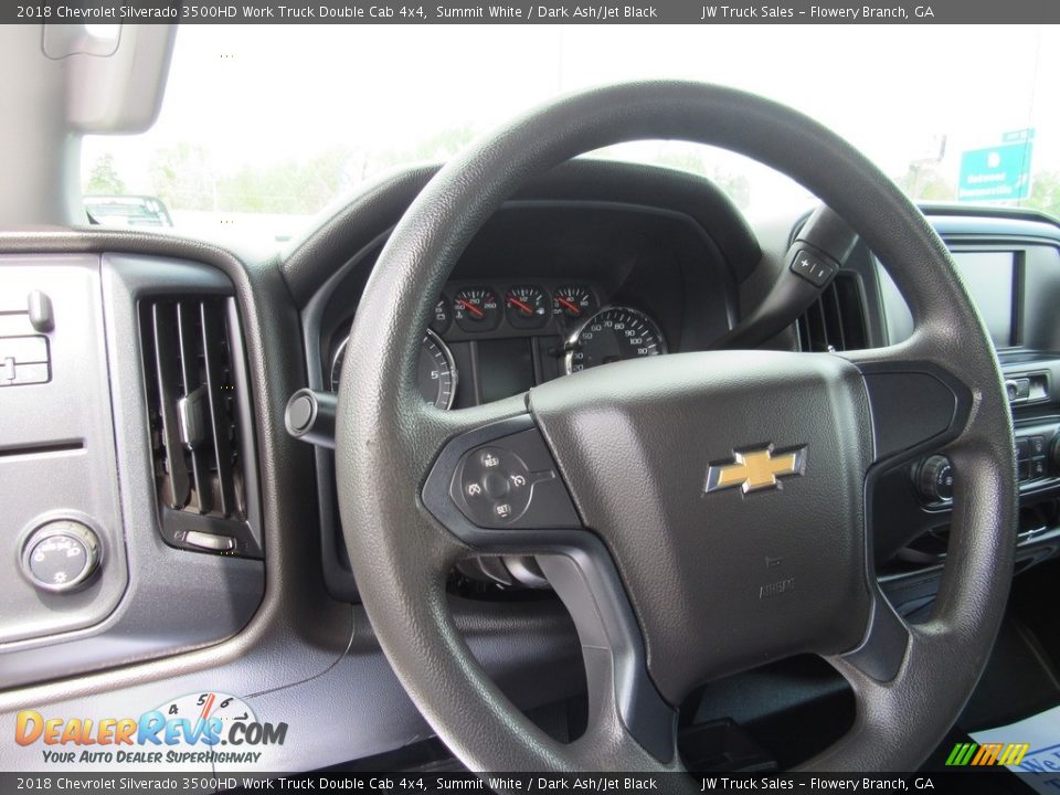 2018 Chevrolet Silverado 3500HD Work Truck Double Cab 4x4 Steering Wheel Photo #18