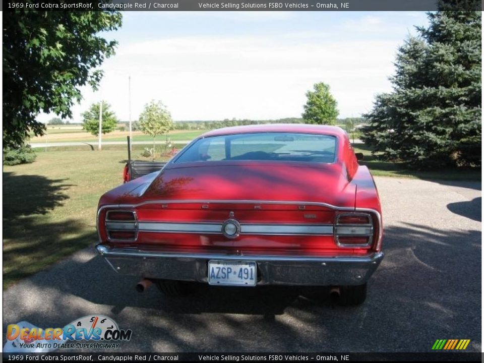 1969 Ford Cobra SportsRoof Candyapple Red / Charcoal Photo #10