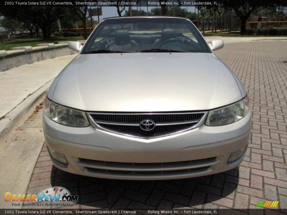 2001 Toyota Solara SLE V6 Convertible Silverstream Opalescent / Charcoal Photo #7