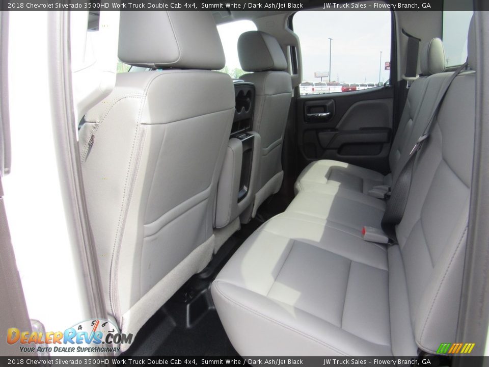 Rear Seat of 2018 Chevrolet Silverado 3500HD Work Truck Double Cab 4x4 Photo #26