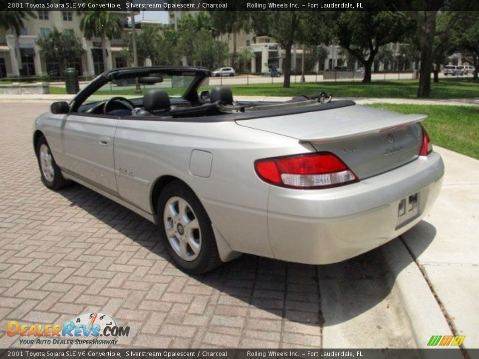 2001 Toyota Solara SLE V6 Convertible Silverstream Opalescent / Charcoal Photo #13