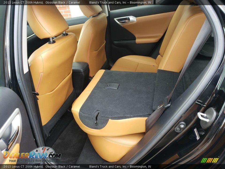 2013 Lexus CT 200h Hybrid Obsidian Black / Caramel Photo #34