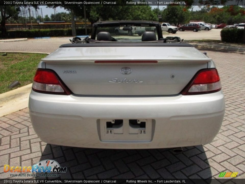 2001 Toyota Solara SLE V6 Convertible Silverstream Opalescent / Charcoal Photo #15