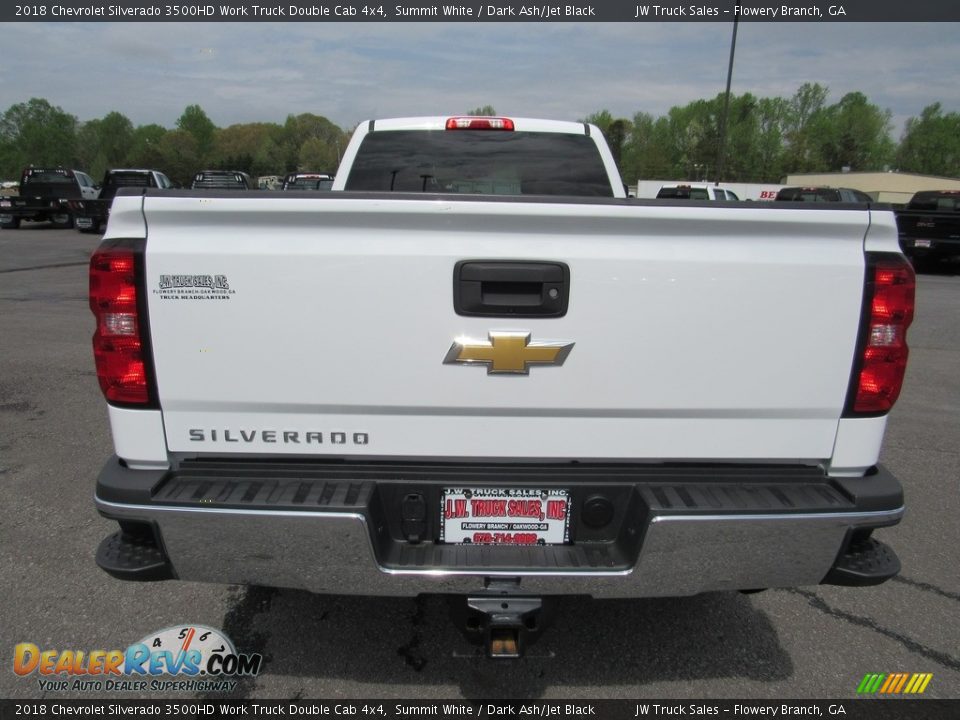 2018 Chevrolet Silverado 3500HD Work Truck Double Cab 4x4 Summit White / Dark Ash/Jet Black Photo #31