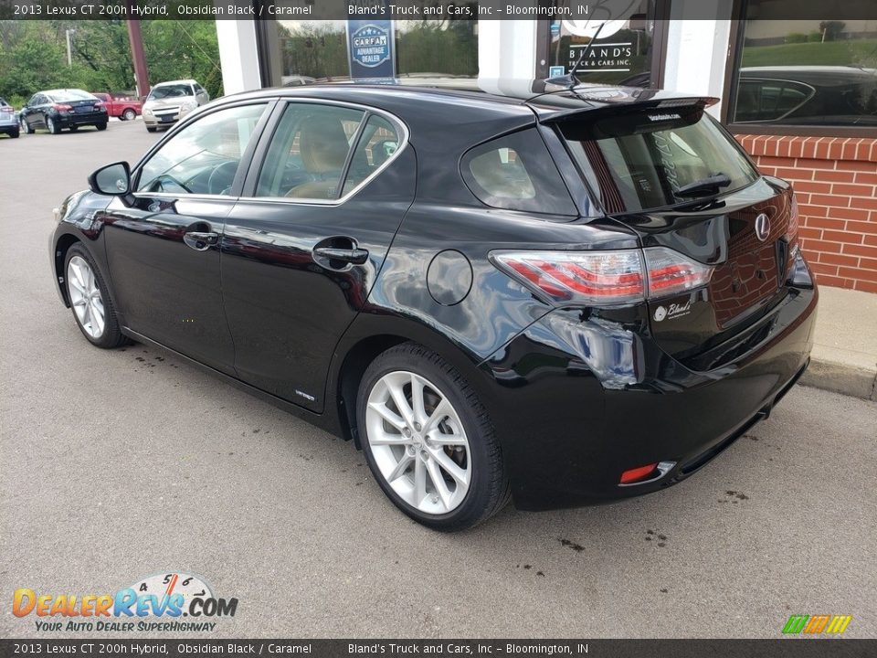 2013 Lexus CT 200h Hybrid Obsidian Black / Caramel Photo #35