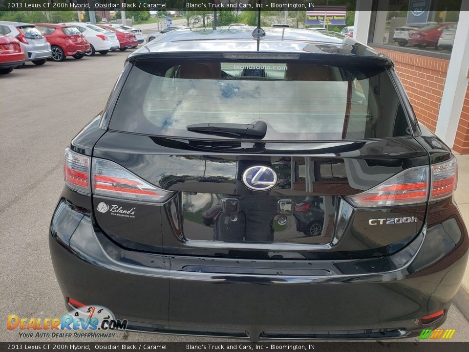 2013 Lexus CT 200h Hybrid Obsidian Black / Caramel Photo #36