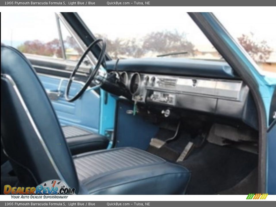 1966 Plymouth Barracuda Formula S Light Blue / Blue Photo #4