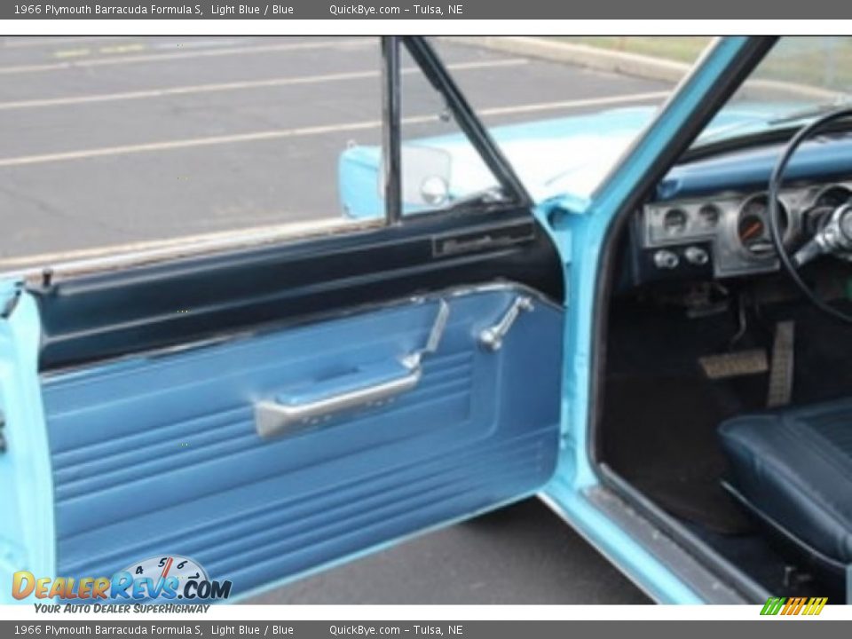 1966 Plymouth Barracuda Formula S Light Blue / Blue Photo #8