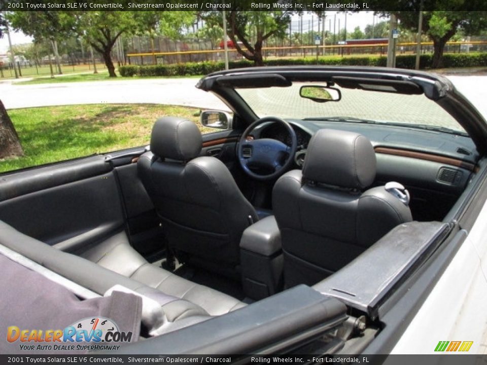 2001 Toyota Solara SLE V6 Convertible Silverstream Opalescent / Charcoal Photo #30