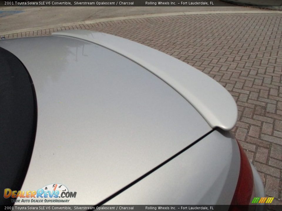 2001 Toyota Solara SLE V6 Convertible Silverstream Opalescent / Charcoal Photo #31